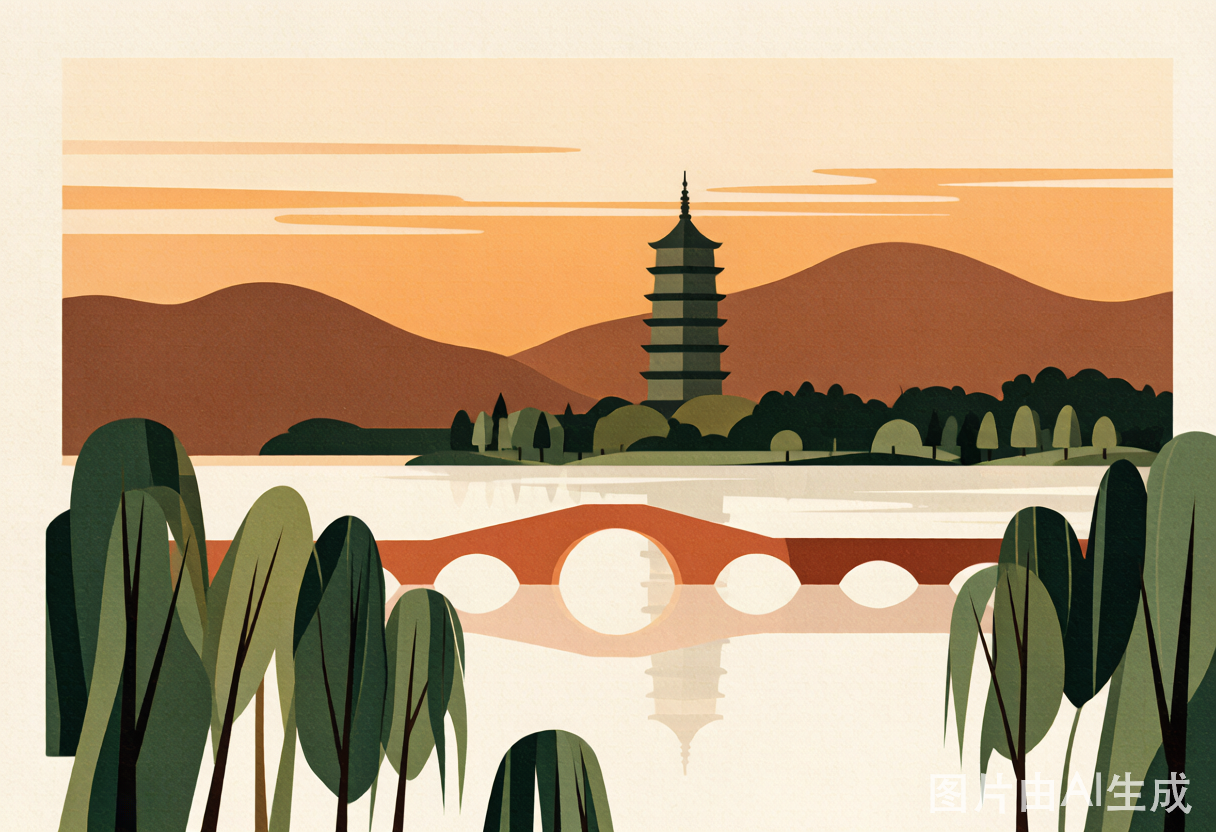 杭州城市插画