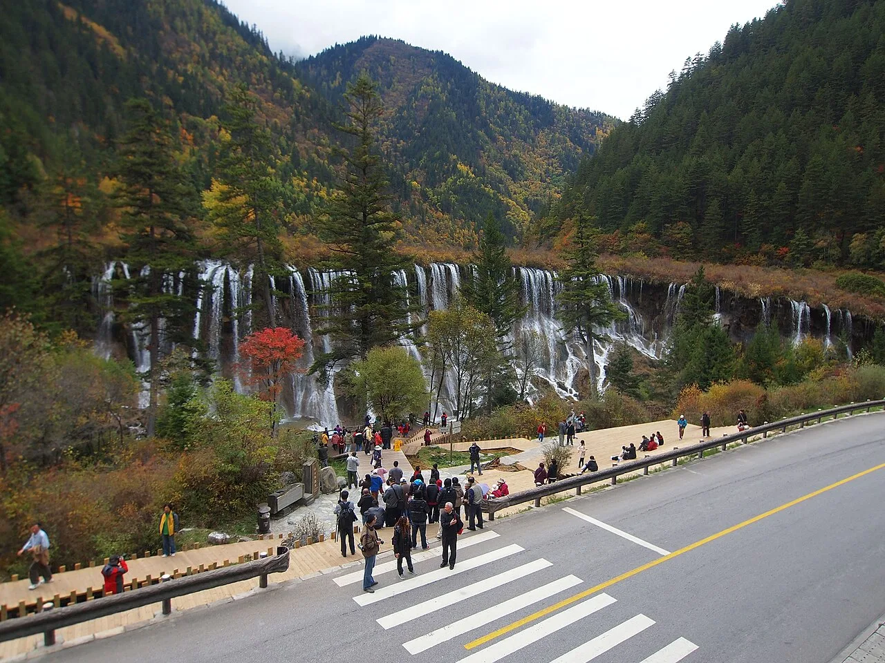 九寨沟风光实景